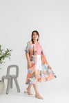 Printed Throw Outerwear (Playful Art)