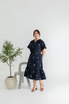 Twist Hem Oversize (Navy Wild Florals)