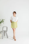 Twist Hem Oversize (White Wild Florals)
