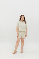 Coastal Stripe Shirt (Creme)