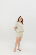 Coastal Stripe Shirt (Creme)