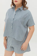 Coastal Stripe Shirt (Blue)