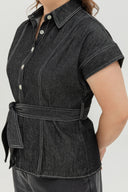 Frame Soft Denim Top (Midnight)