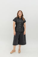 Frame Soft Denim Top (Midnight)