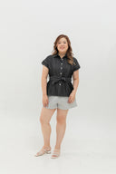 Frame Soft Denim Top (Midnight)