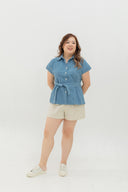 Frame Soft Denim Top (Skywash)