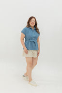 Frame Soft Denim Top (Skywash)