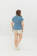 Frame Soft Denim Top (Skywash)