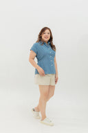 Frame Soft Denim Top (Skywash)