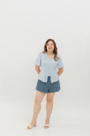 Heirloom Kebaya Top (Powder Blue Eyelet)