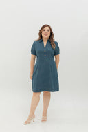 Ease Soft Denim Shift Dress (Vintage Blue)