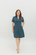 Ease Soft Denim Shift Dress (Vintage Blue)