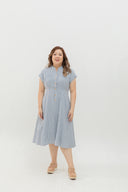 Vienna Stripe Dress (Blue)
