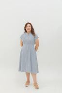 Vienna Stripe Dress (Blue)