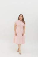 Vienna Stripe Dress (Pink)