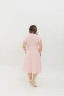 Vienna Stripe Dress (Pink)