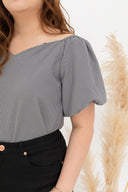 Heartshape Neckline Top - Multi Wear (Black)