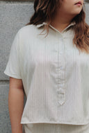 Coastal Stripe Shirt (Creme)