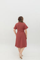 The Marceau Dress (Terra Rust) - ELTWINE