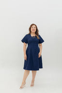 The Marceau Dress (Midnight Blue) - ELTWINE