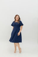 The Marceau Dress (Midnight Blue) - ELTWINE