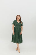 Lattice Bloom Dress (Forest Eyelet)