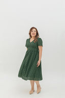 Lattice Bloom Dress (Forest Eyelet)
