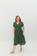 Lattice Bloom Dress (Forest Eyelet)