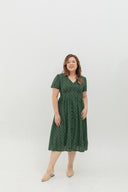 Lattice Bloom Dress (Forest Eyelet)