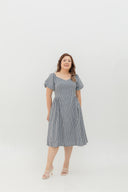 Aurora Sweetheart Midi (Black Gingham)