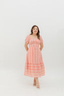 Lisse Lacey Soft Iron-free Linen Dress (Rosewater)