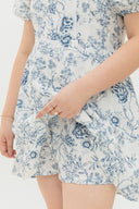 Carefree Romper-Dress (Porcelain Blue)
