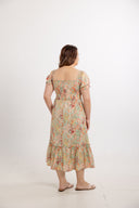 Morningvale Smocked Midi Dress (Fernwood)