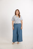 Maison Peplum Top (Blue)