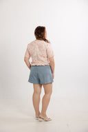 Maison Peplum Top (Pink)