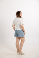 Eyelet Aura Top (Porcelain White)