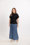 Pivot Ribbed Top (Black)