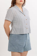 Breezy Collared Shirt (Coastal Stripe)