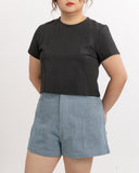 Easy Baby Tee Top (Charcoal)