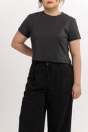 Easy Baby Tee Top (Charcoal)