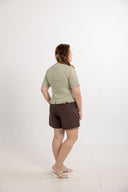 Eyelet Aura Top (Sage)