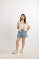 Breezy Collared Shirt (Wildflower Cream)