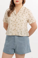 Breezy Collared Shirt (Wildflower Cream)