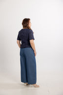 Eyelet Aura Top (Midnight Navy)