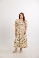 Willowlane Smocked Midi Dress (Autumn Light) - ELTWINE