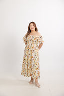Willowlane Smocked Midi Dress (Autumn Light) - ELTWINE