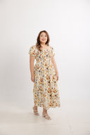 Willowlane Smocked Midi Dress (Autumn Light) - ELTWINE