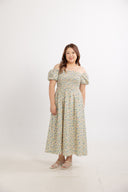 Willowlane Smocked Midi Dress (Vintage Cream)