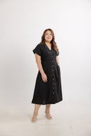 The Solene Dress (Midnight) - ELTWINE