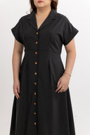 The Solene Dress (Midnight) - ELTWINE